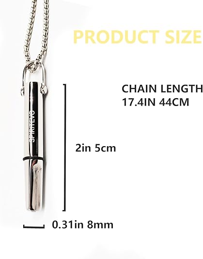 SpiritEvo Breathing Necklace with Velvet Bag,